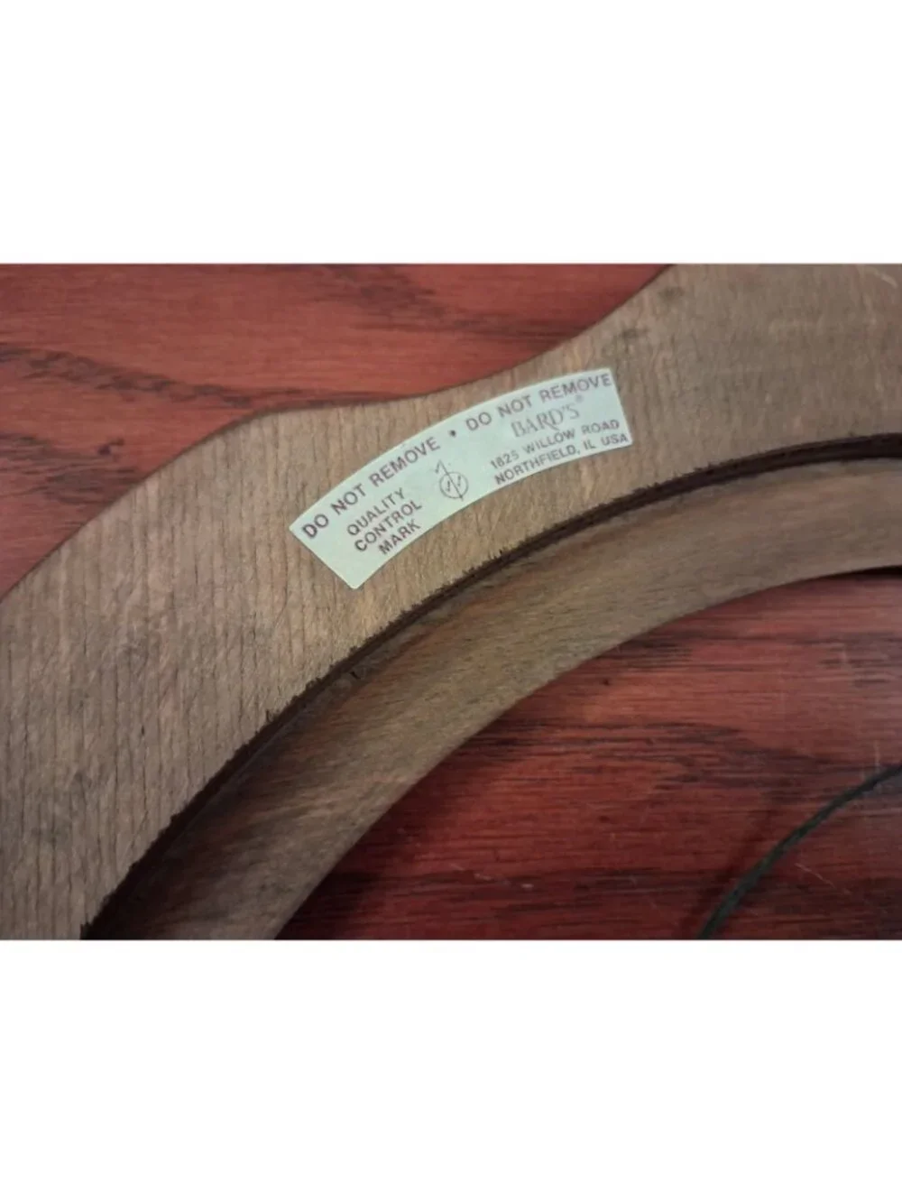 Frame Bards Collector Plate Wood Holds Plates or Art 9” Light Brown Vintage